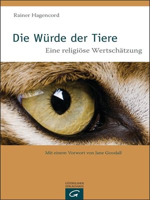 cover image of Die Würde der Tiere